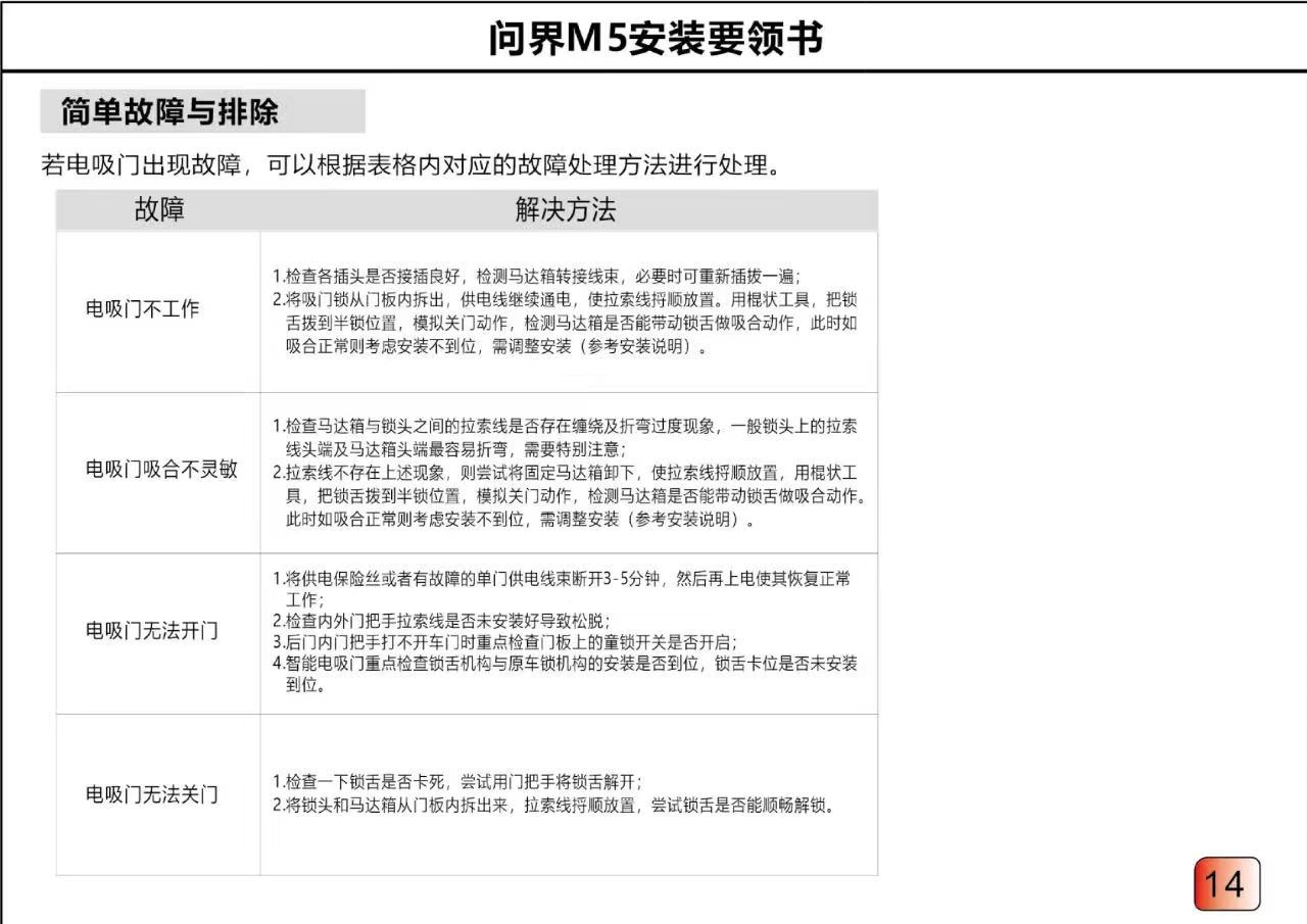 问界电吸门