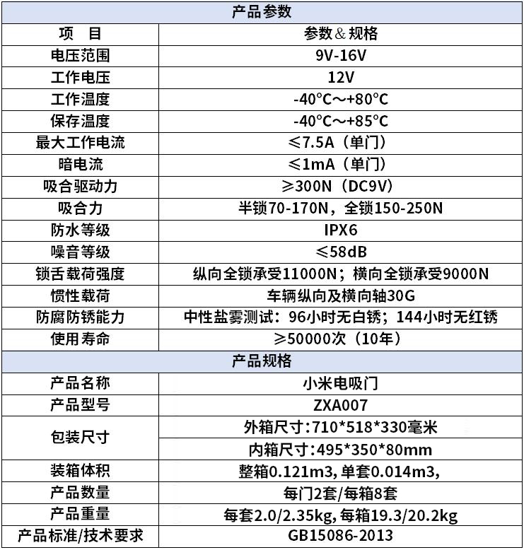 小米电吸门